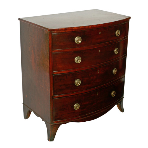 Antique Bow Front Chest Of Drawers - 102 items for sale on sellingantiques.co.uk