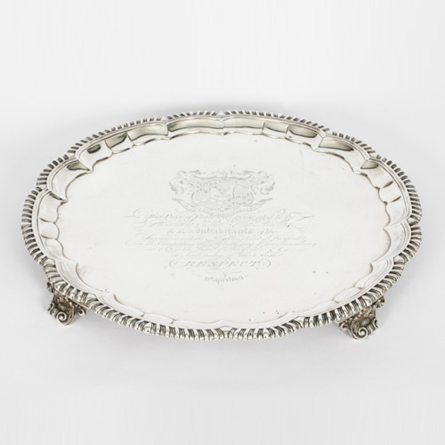 Antique Silver Trays - 105 items for sale on sellingantiques.co.uk