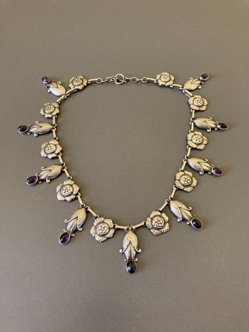 GEORG JENSEN DANISH SILVER NECKLACE NO 6