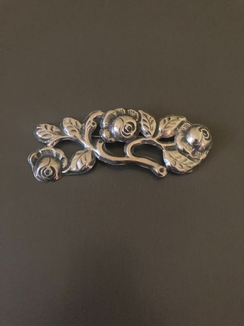DANISH SILVER BROOCHCAPE CLIP 1920S