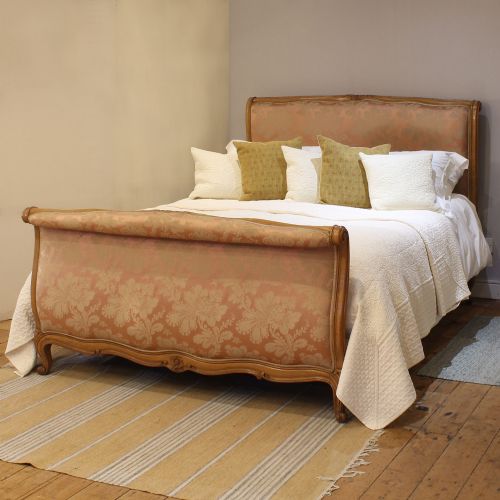 KING SIZE UPHOLSTERED VINTAGE FRENCH BED