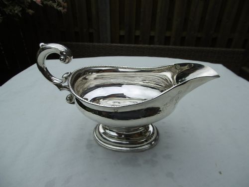1778 FINE GEORGIAN SCOTTISH SILVER SAUCE BOAT BY JAMES WELCH 230G