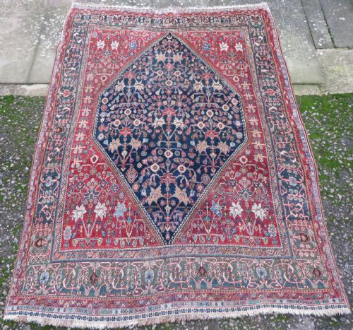 UNUSUAL QASHQAI KASHKULI RUG 201CM X 145CM