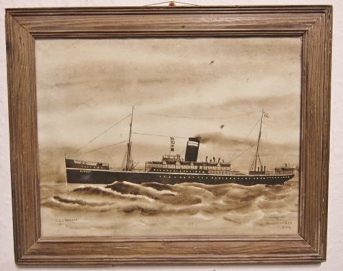 INTERWAR SHIPS PAINTING 'TSS NEVASA 1924'