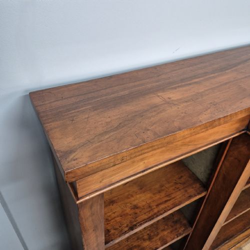 ANTIQUE WALNUT BREAKFRONT BOOKCASE - ADDITIONAL PHOTO 5