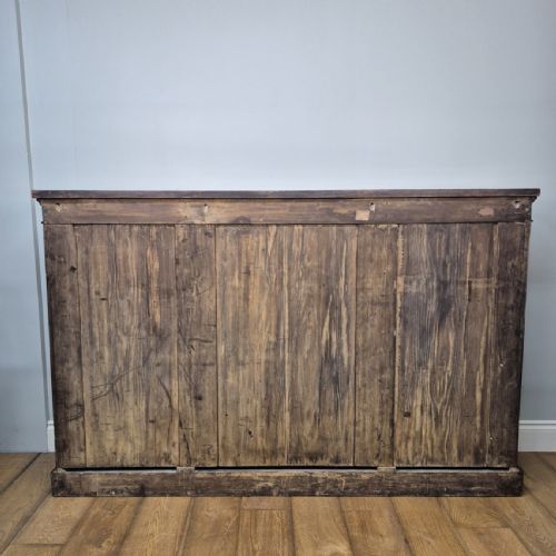 ANTIQUE WALNUT BREAKFRONT BOOKCASE - ADDITIONAL PHOTO 11