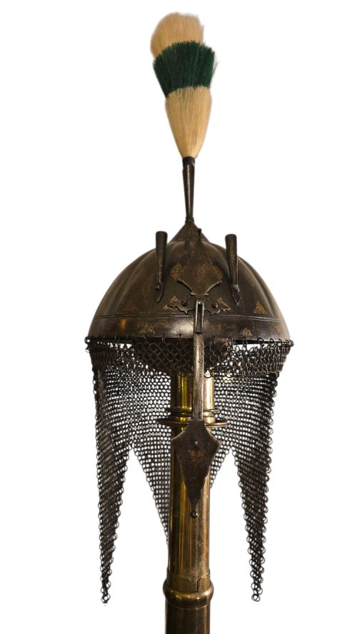 18TH CENTURY INDIAN KULAH KHUD HELMETINDIA NORTH INDIA MUGHALRAJPUT TRADITION CIRCA 17701800