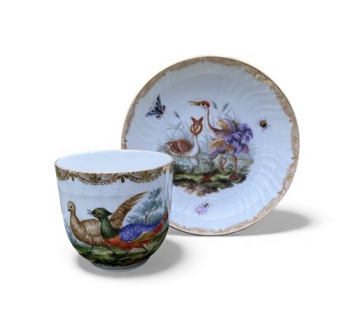 KPM BERLIN CUP AND SAUCER C 1880