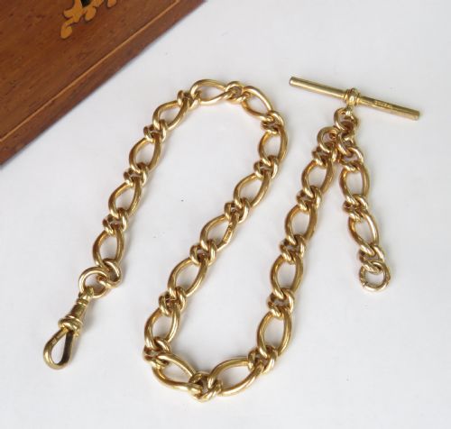 RARE ANTIQUE GOLD FILLED RAILROAD POCKET WATCH CHAIN