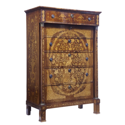 Inlaid Chest Of Drawers - 78 items for sale on sellingantiques.co.uk