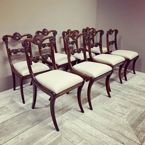 Set Of 8 Antique Chairs - 90 items for sale on sellingantiques.co.uk