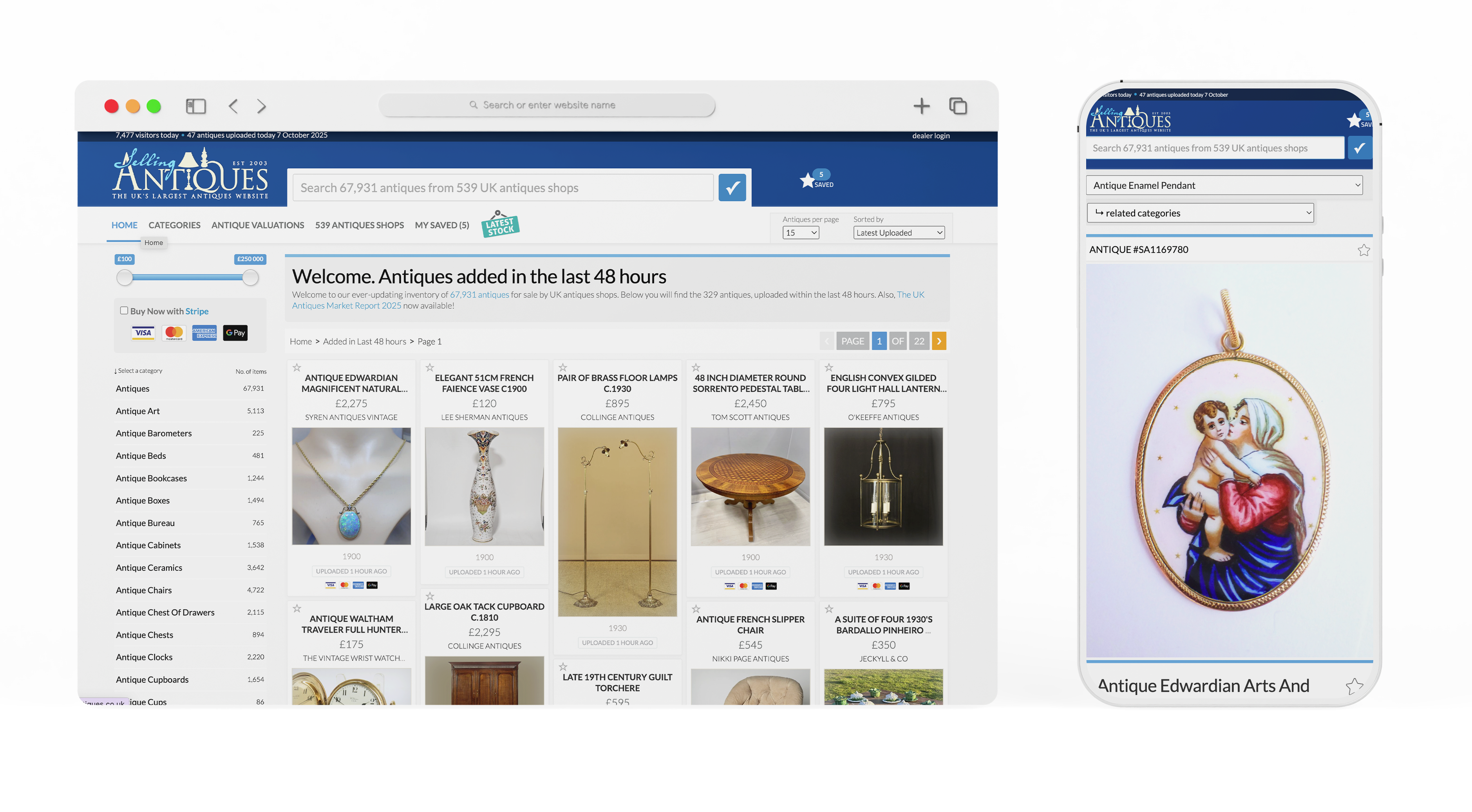 Elegant antique item being highlighted